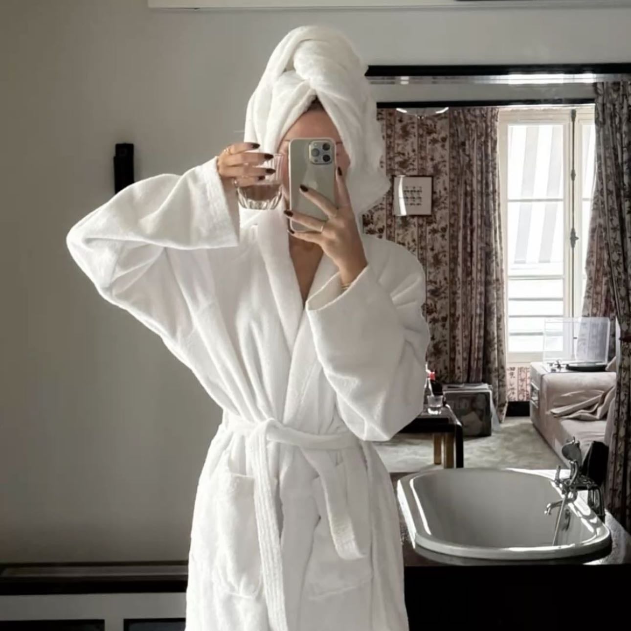 Spend the whole day in a robe doing nothing