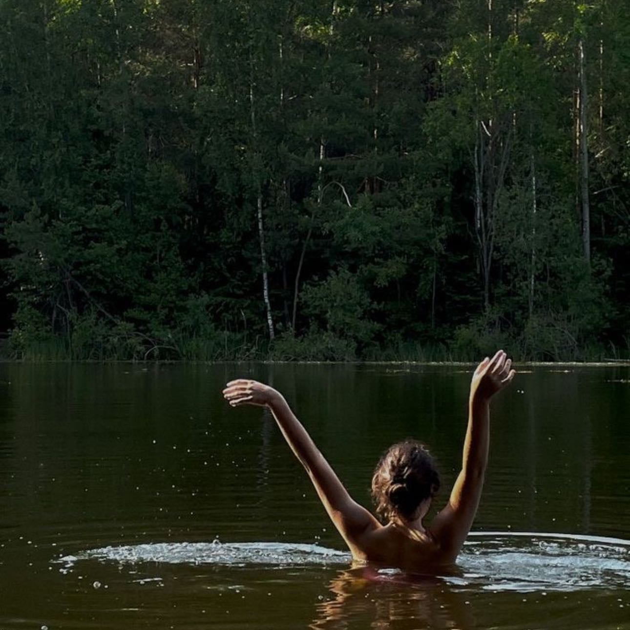 Go swimming in a lake
