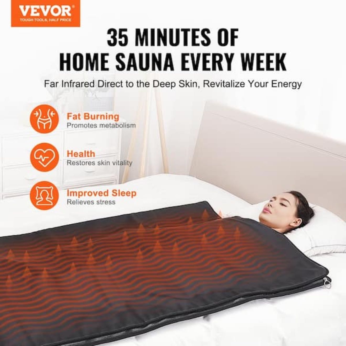Infrared sauna blanket