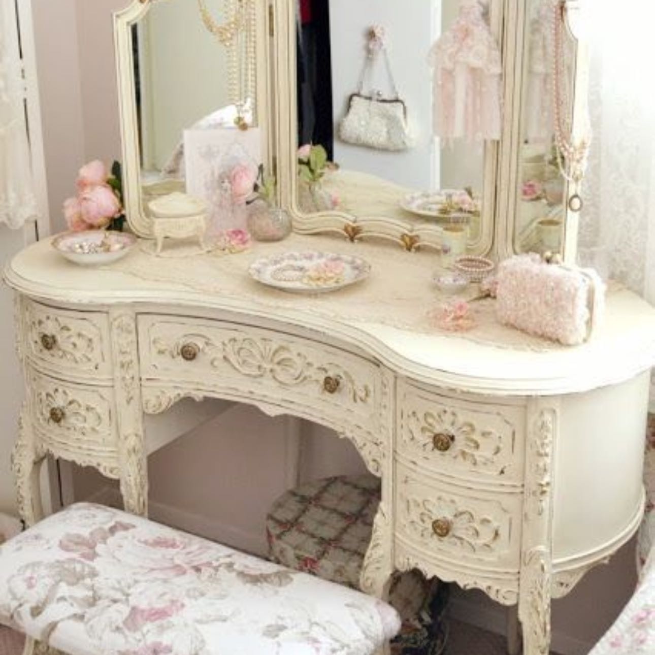 Antique vanity