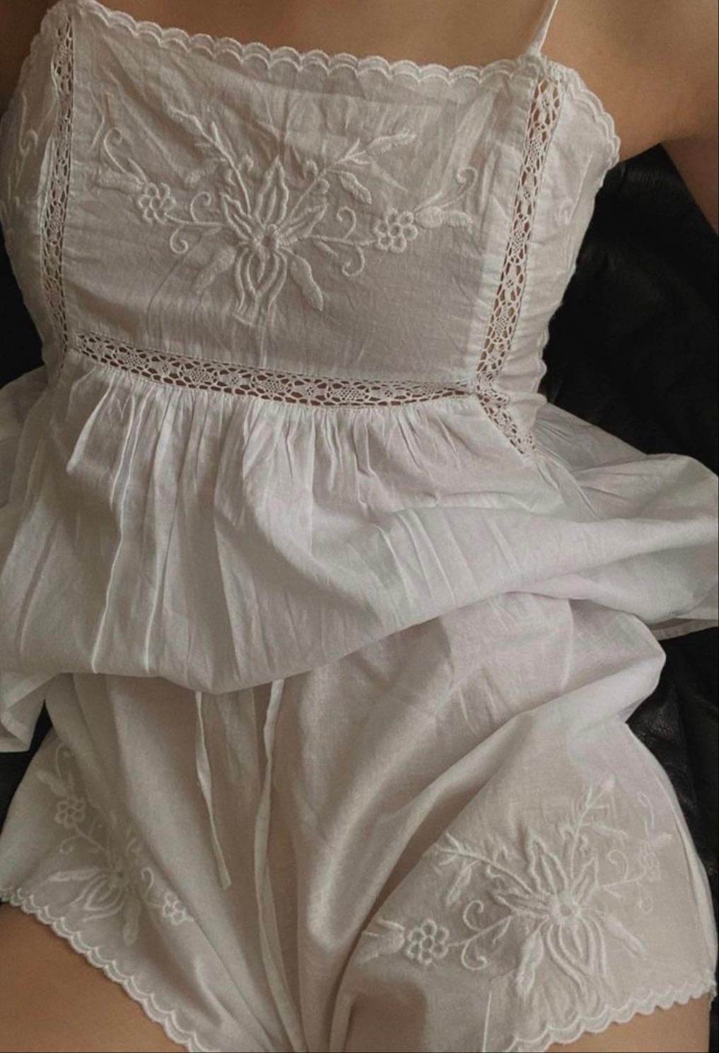 Feminine 2 piece sets - Cotton/Silk