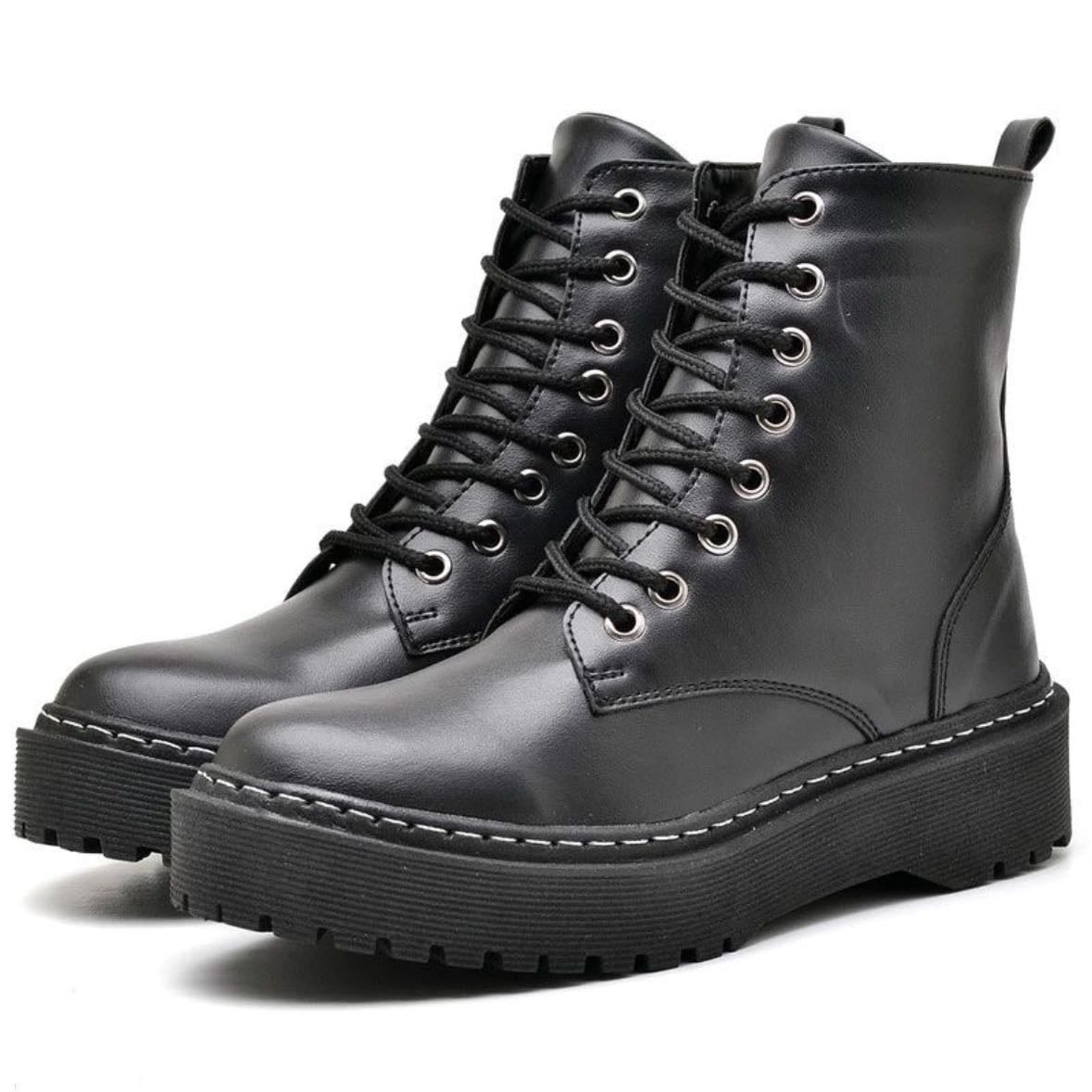 Bota Coturno Preto