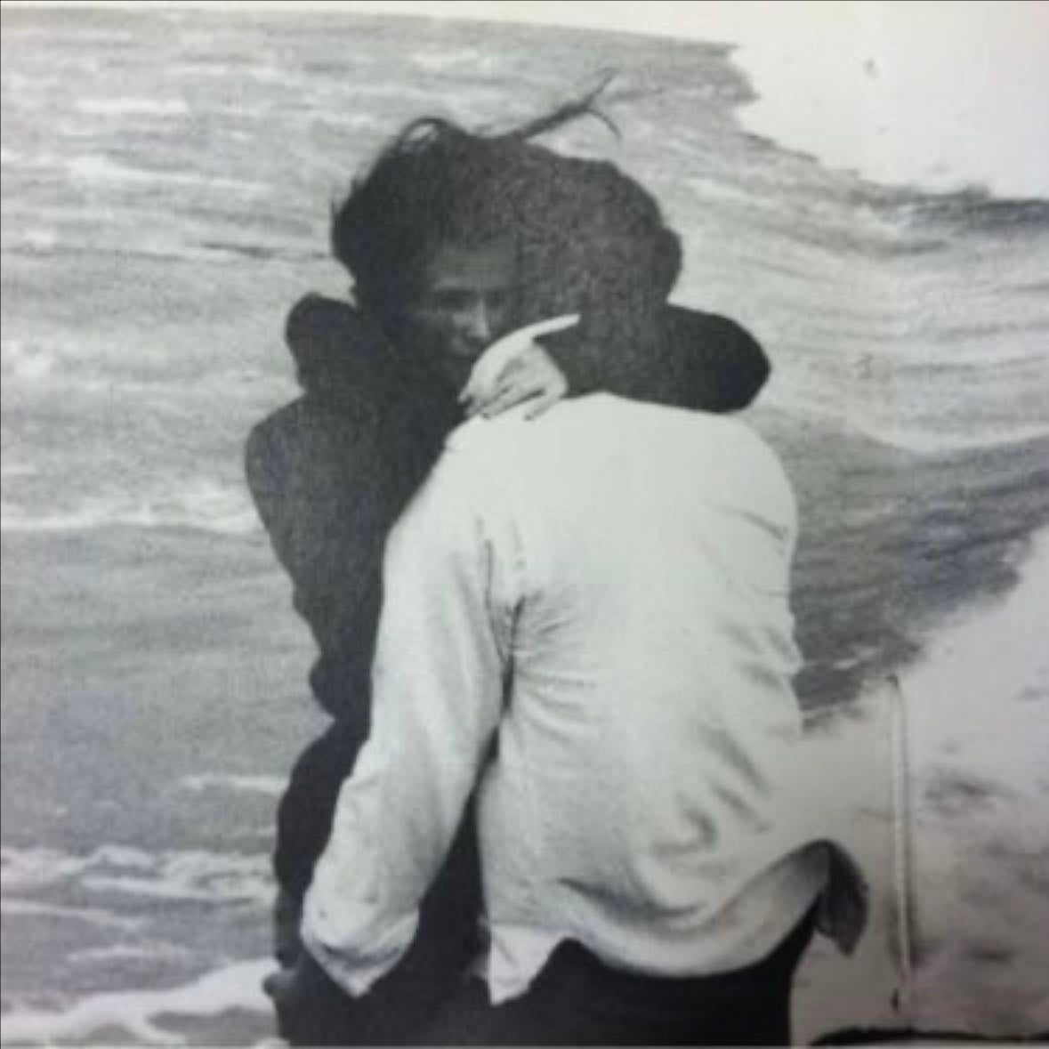 Hugging someone I love