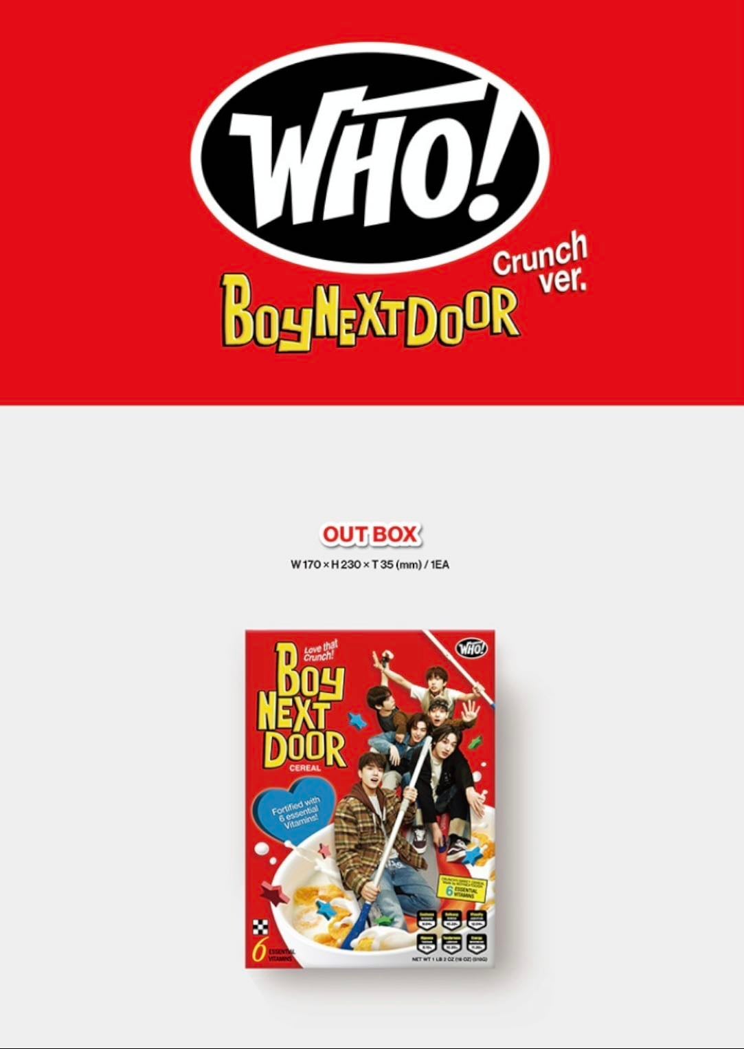 BOYNEXTDOOR 1st Single WHO! Crunch Ver