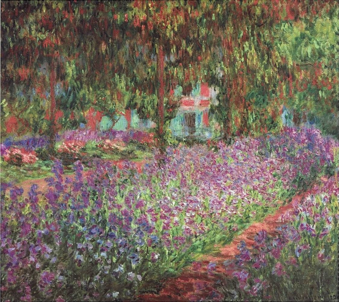 The Artistβs Garden at Giverny - Claude Monet