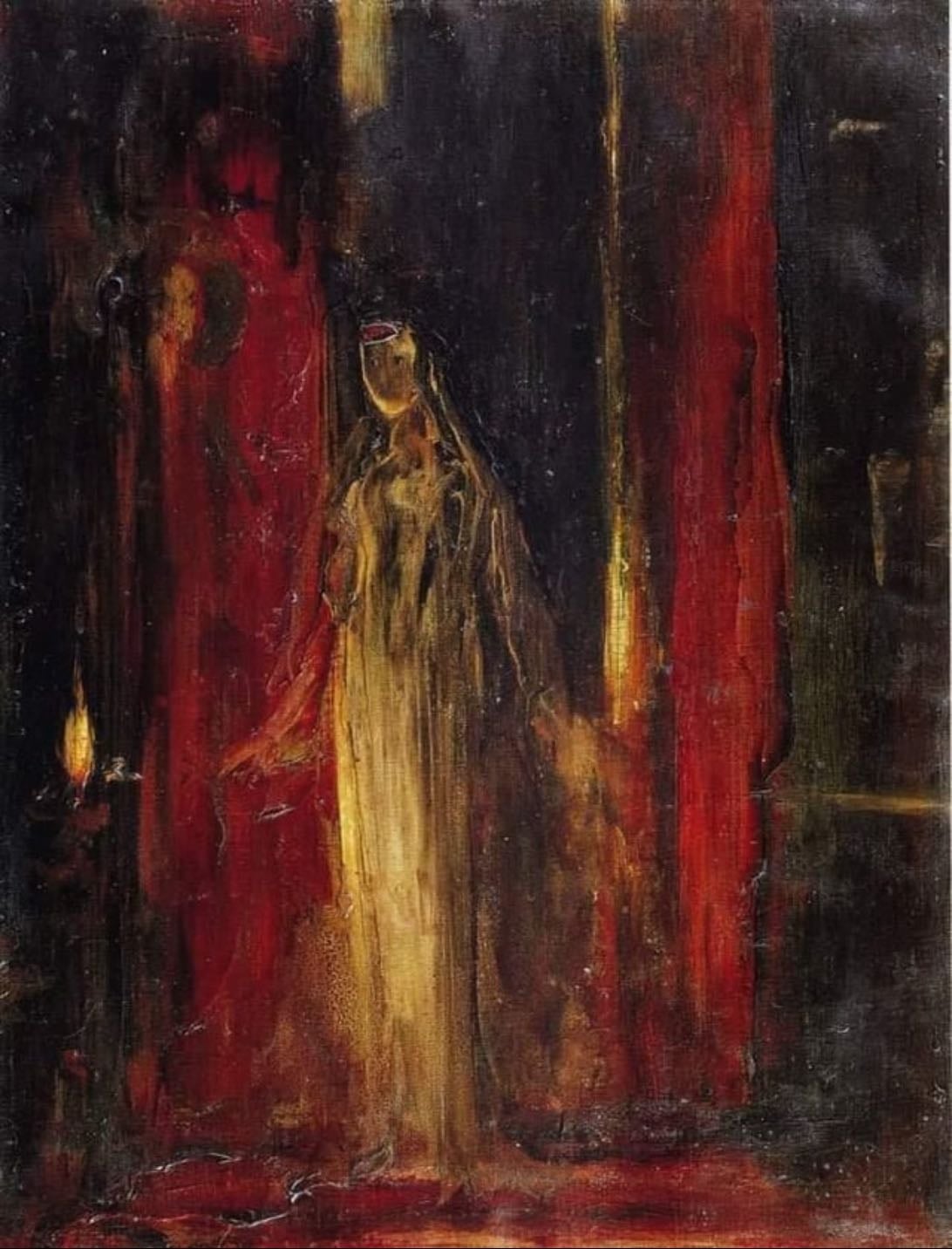 Study for Lady Macbet - Gustave Moreau