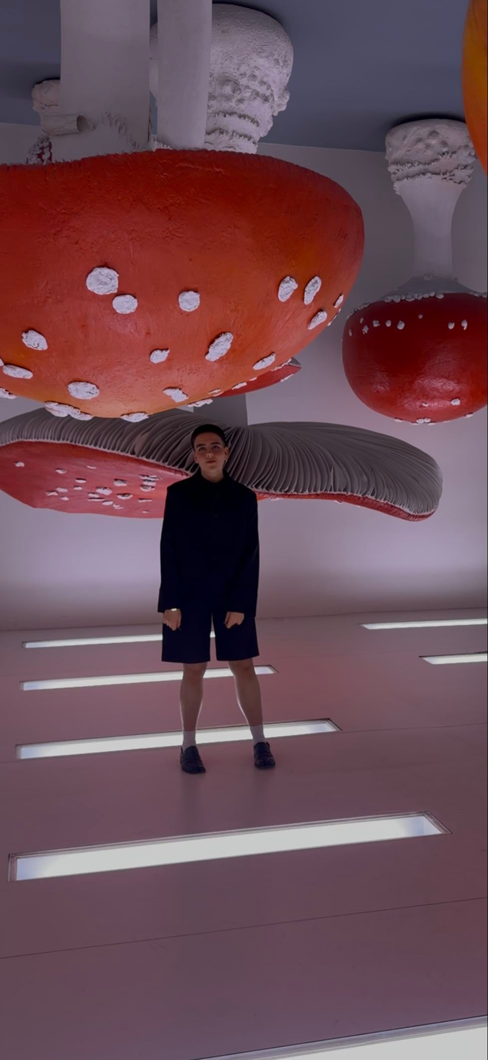 Fondazione Prada - tata in middle of upside down mushrooms