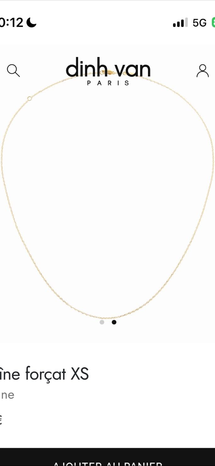Deen Vanh - Chaîne forçat XS or jaune 18 karats - 440€