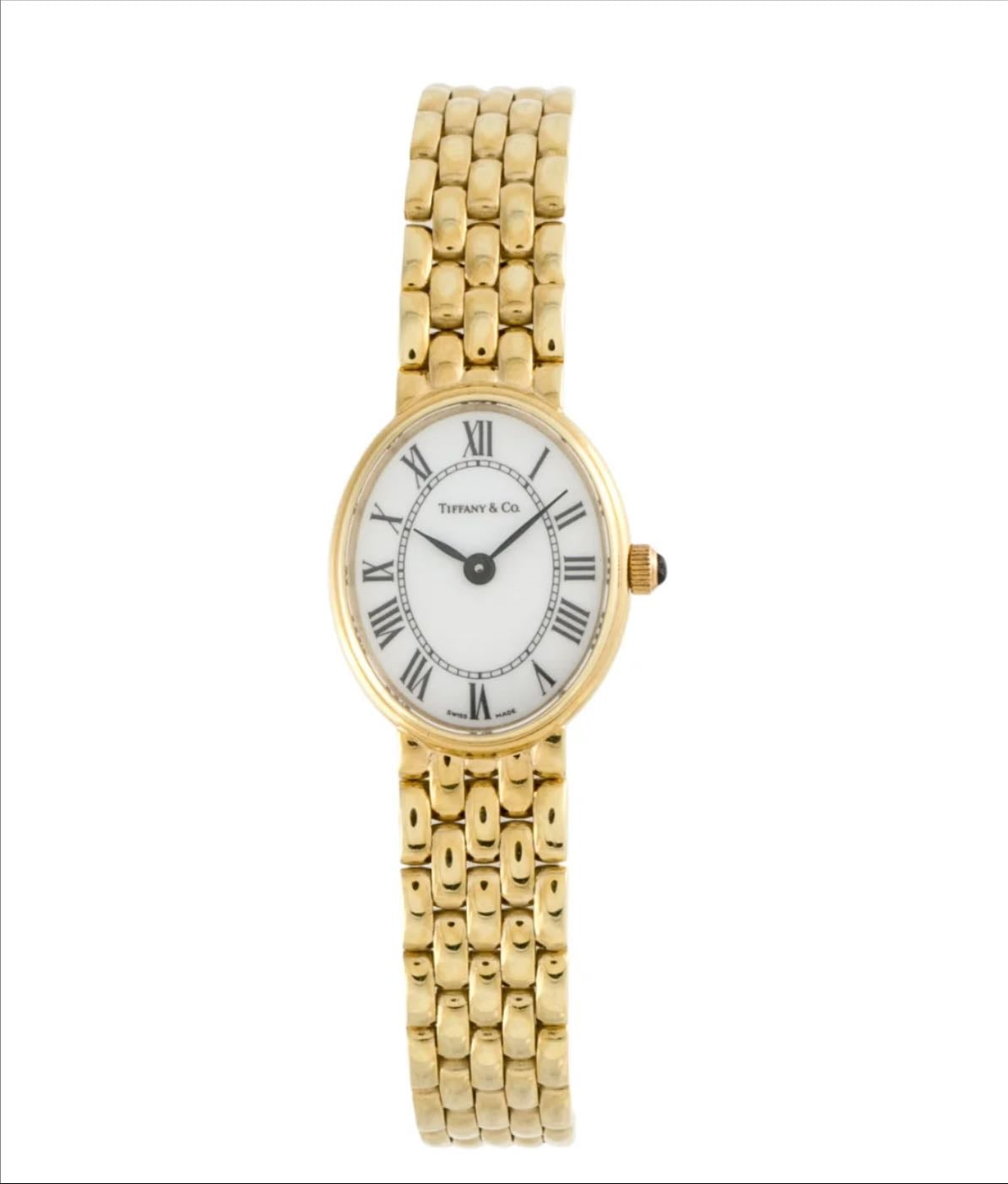 tiffany gold watch