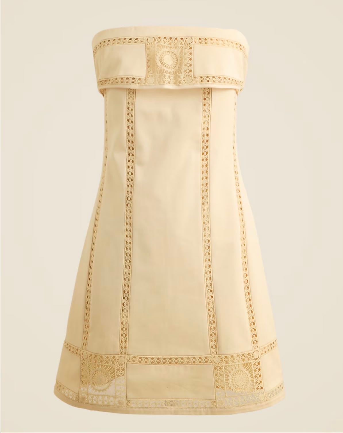 crochet panel dress