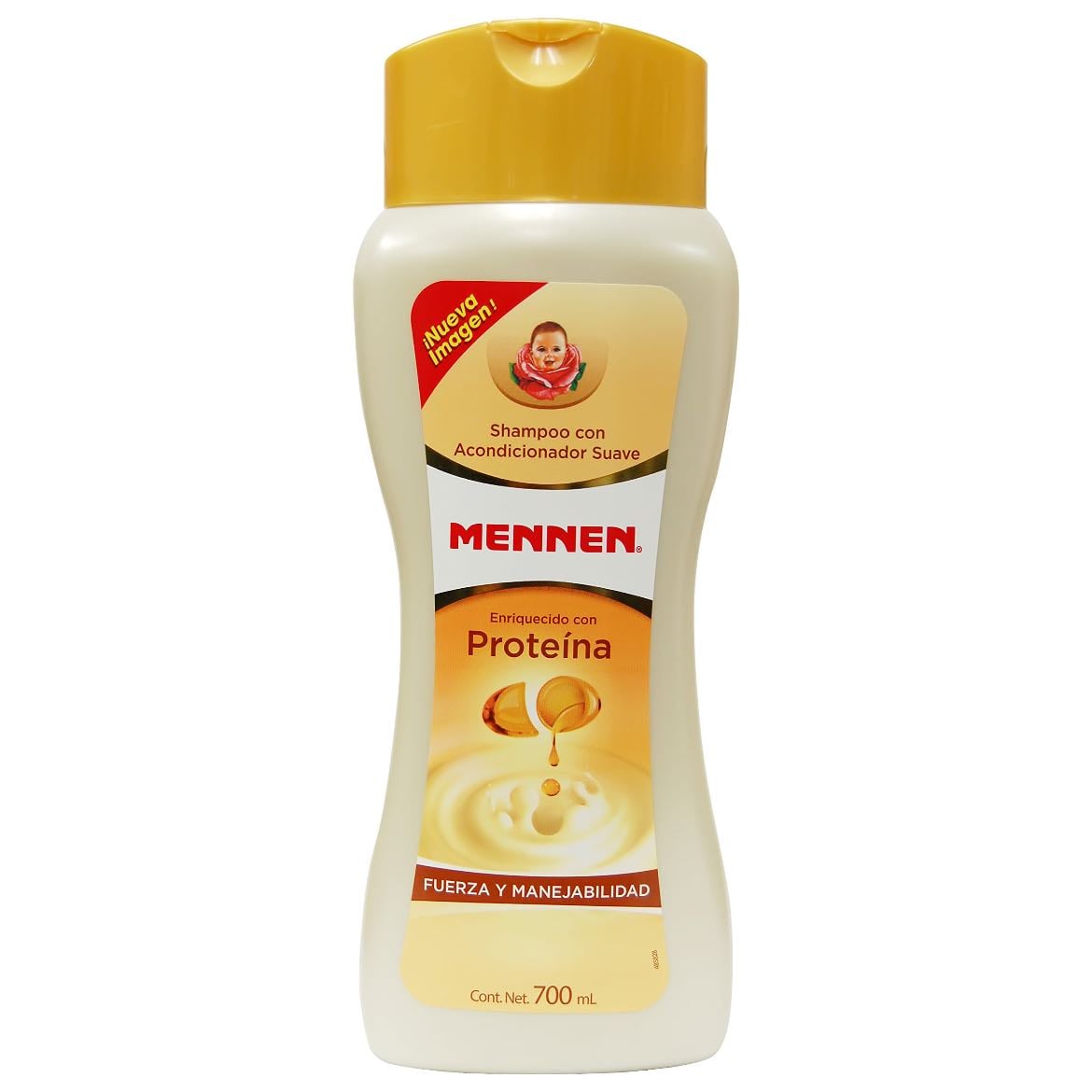 Shampoo MENNEN con acondicionador - A mi me funciona muy bien, lo uso 1 día si un día no, y me deja el cabello suavecito