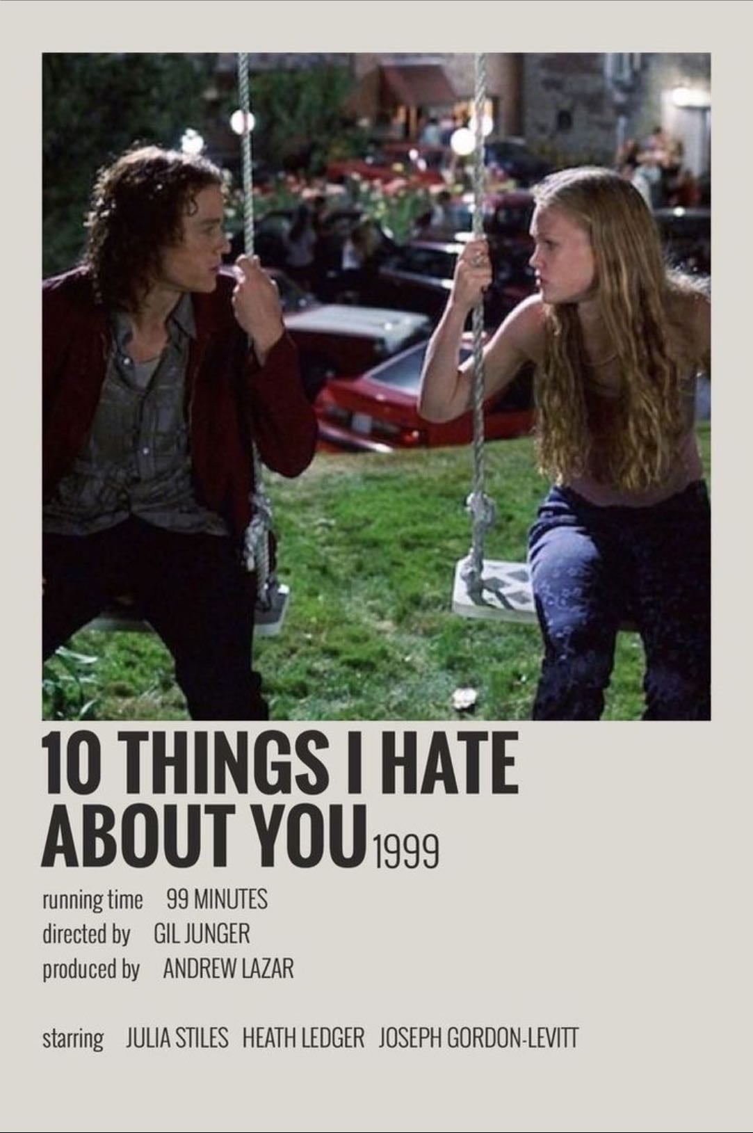 10 Things I Hate About You - Gil Junger · 1999