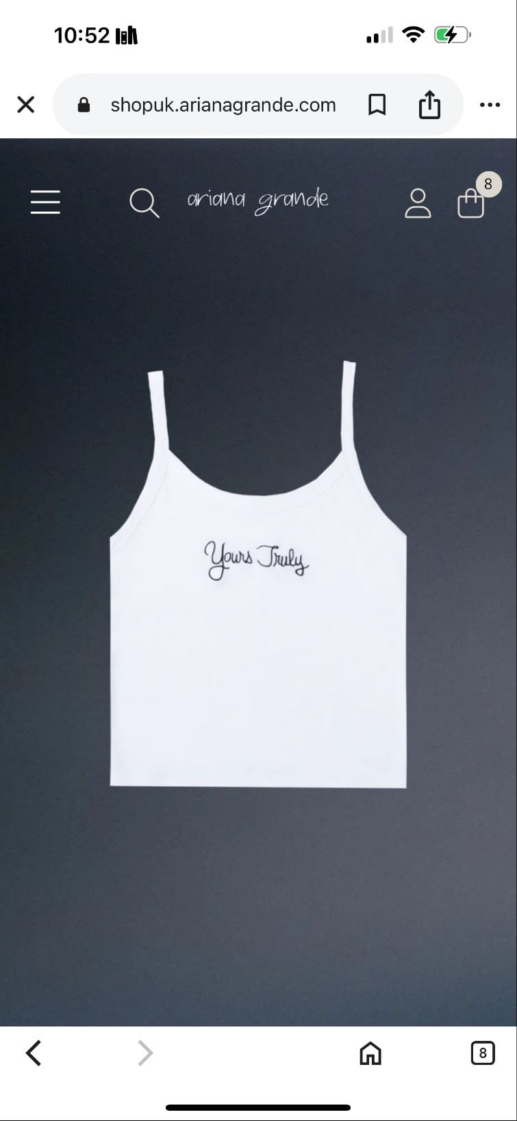Yours truly tank top