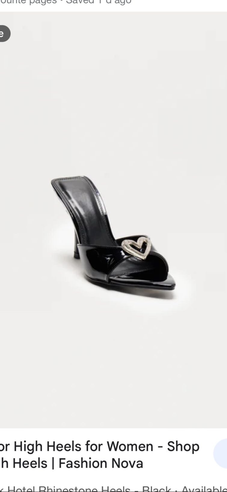 Heartbreak rhinestone heels - £6