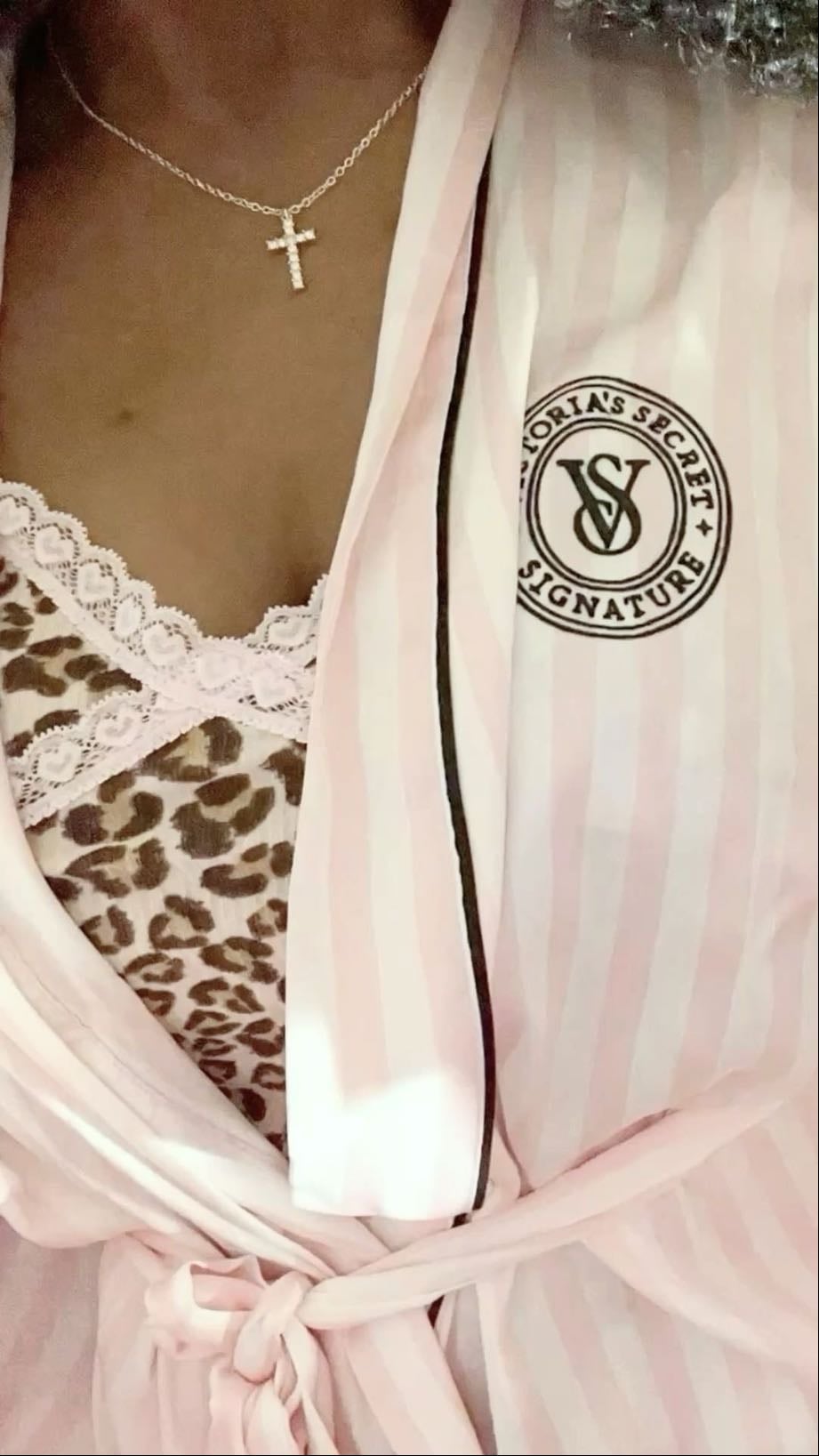 Satin robe - £49