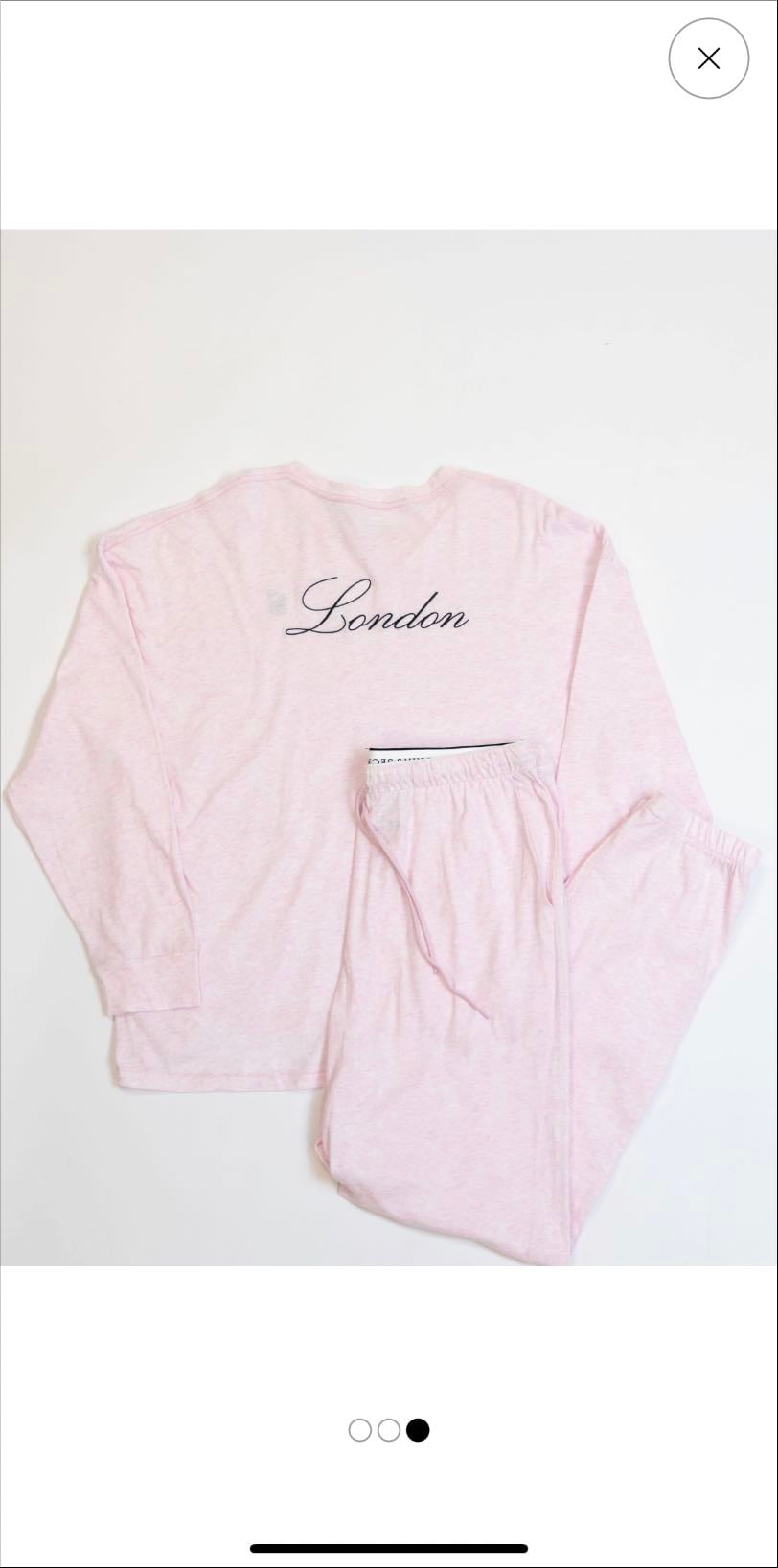 Long cotton pjs - £49