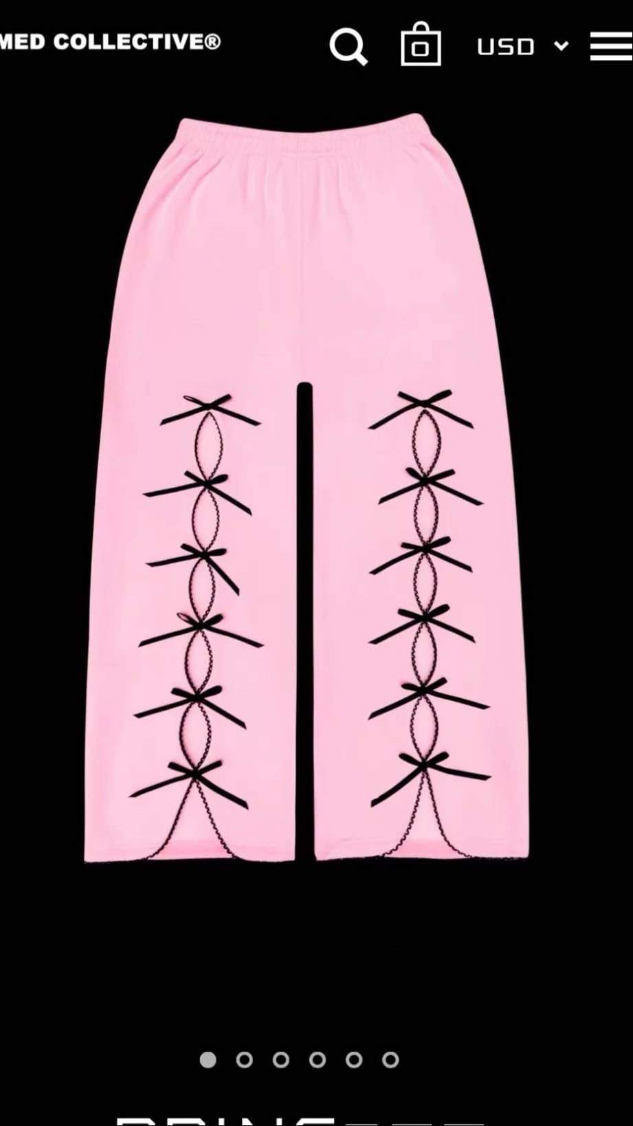 Princess ribbon sweatpants - £90