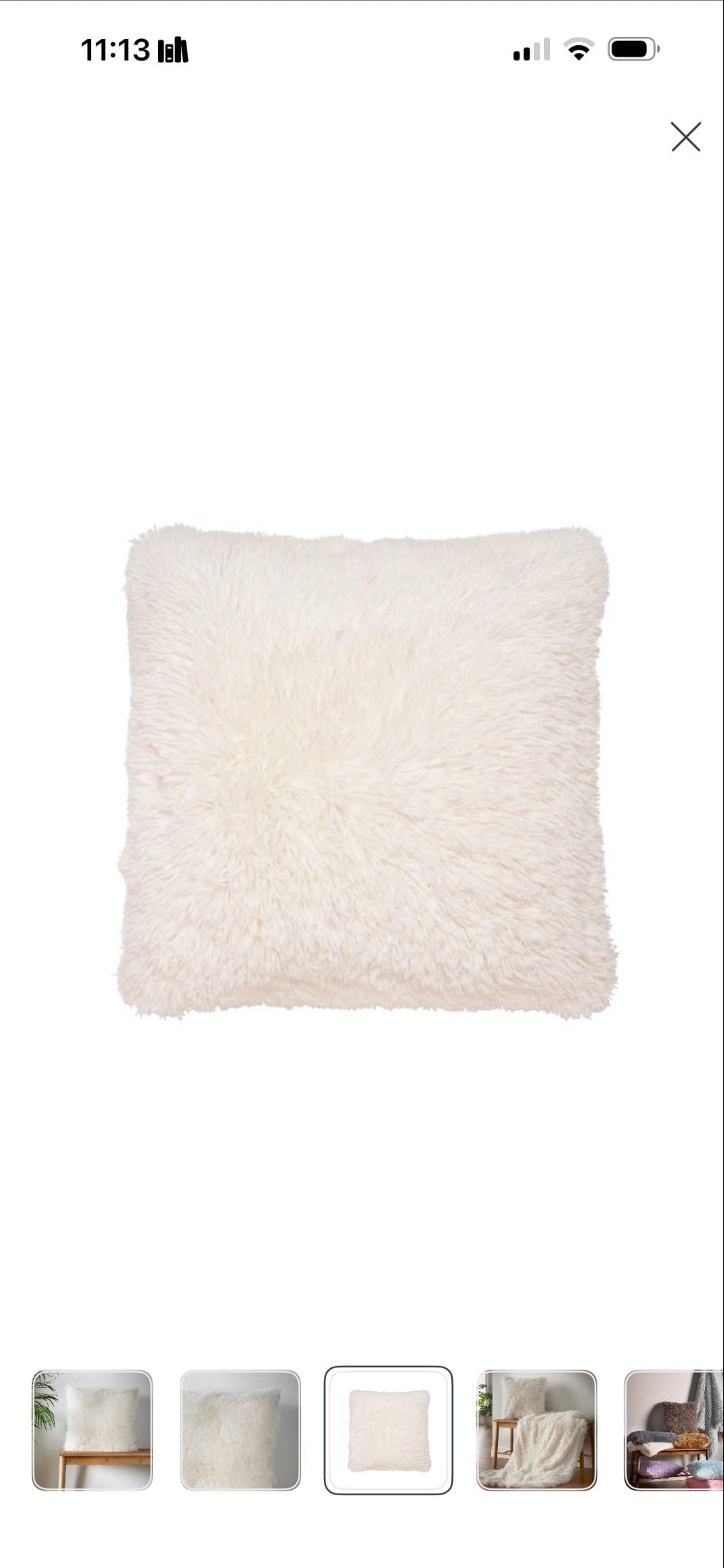 Square pillow - £8x2=£16.00