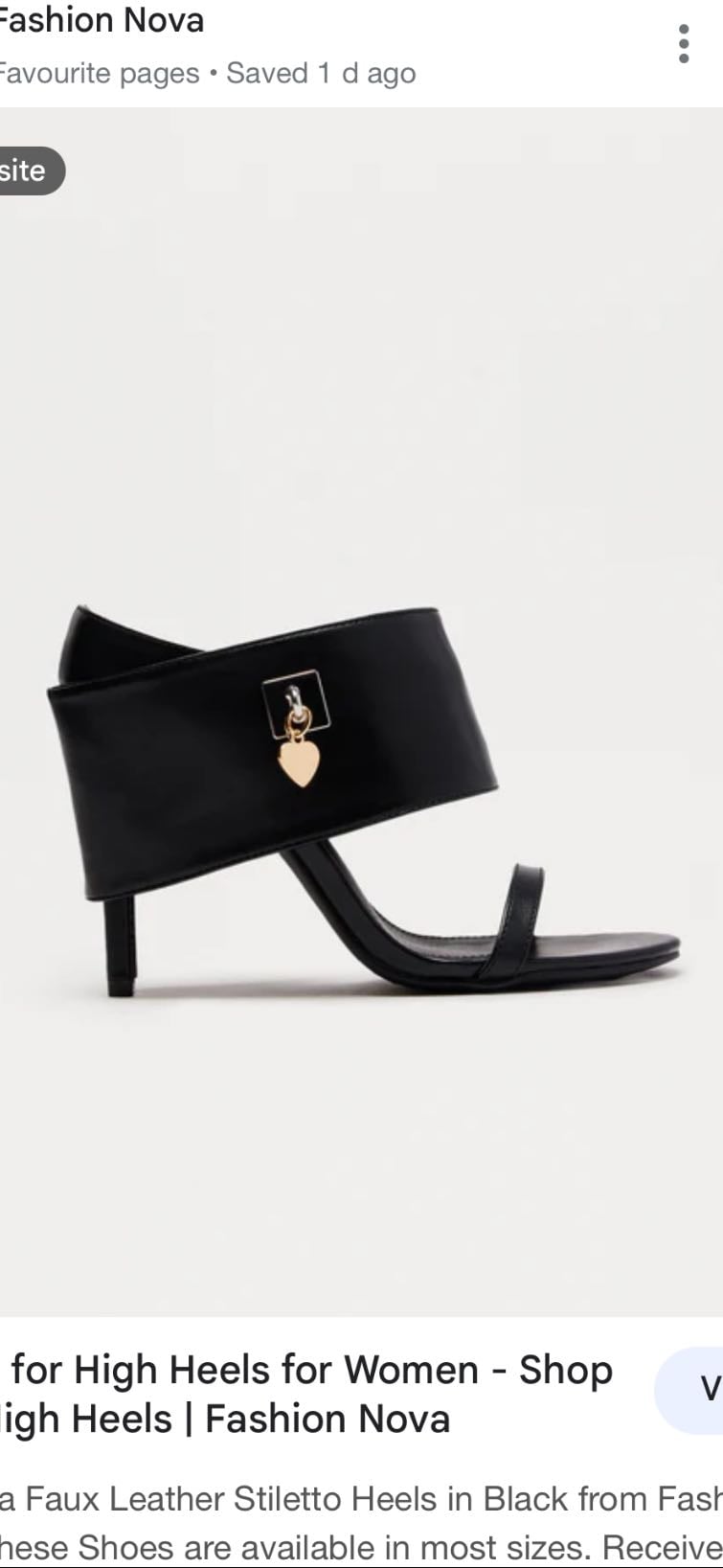 Black stiletto - £22