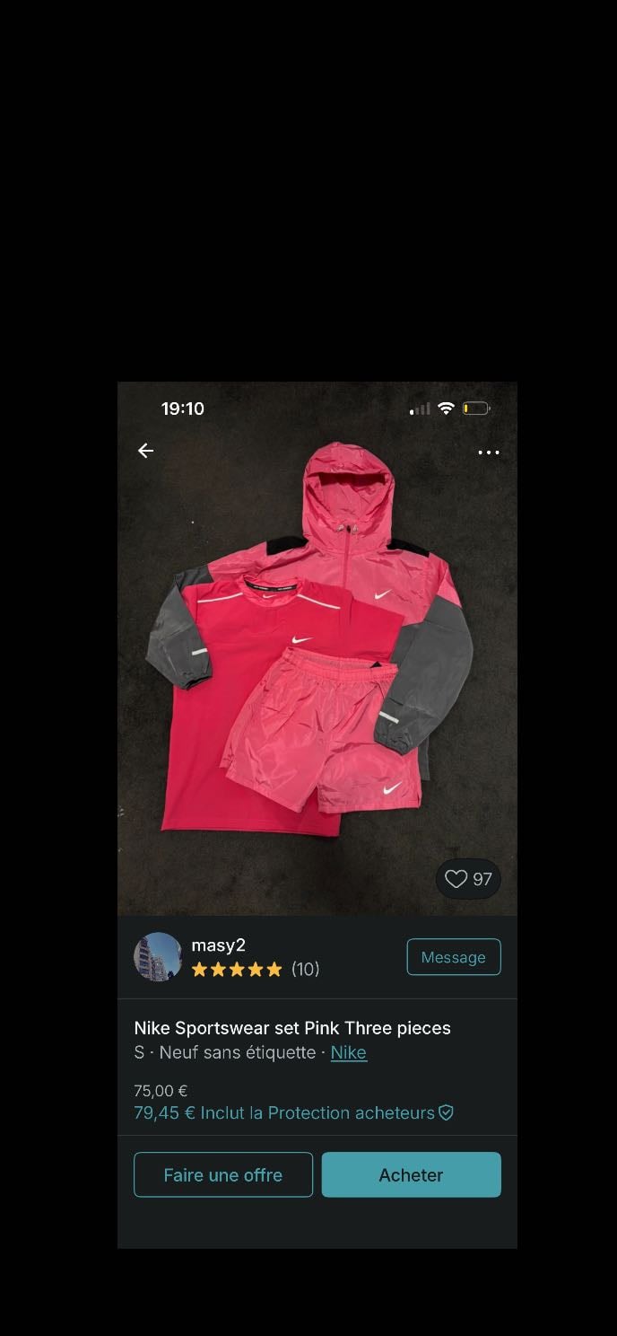 Lot de 3 Running - 70€ c cher