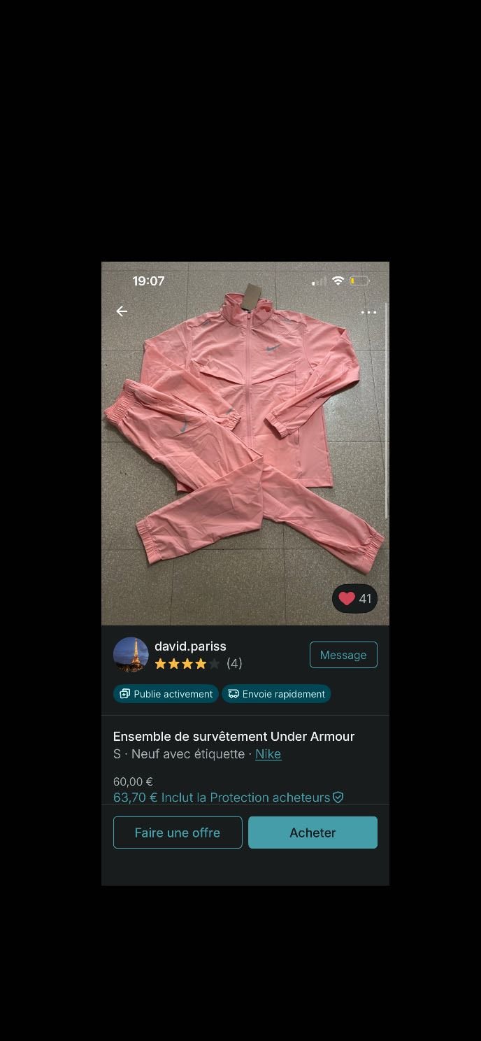 Running Nike - Vinted 60€