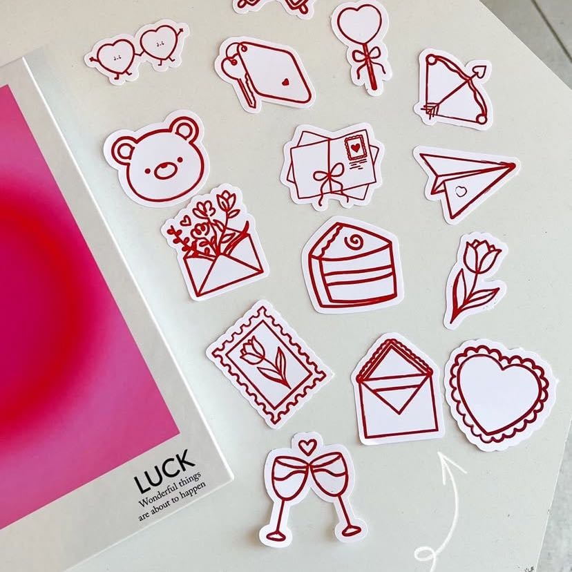 pink stationery