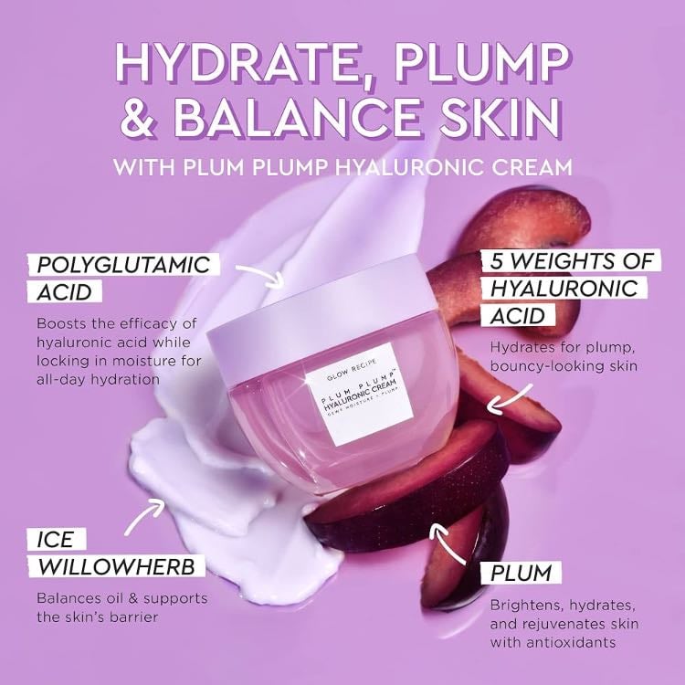 Glow recipe plum, plum, hyaluronic cream