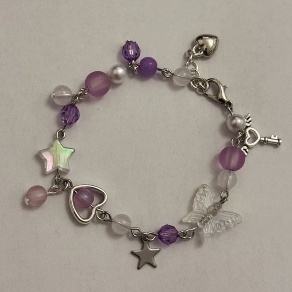 Diy bracelet🎀 - Of her fav colour ofc