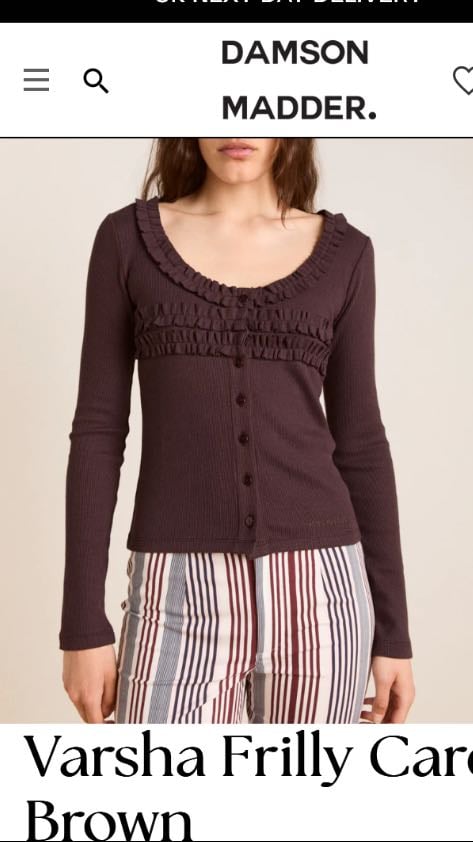 cardigan - Damson madder