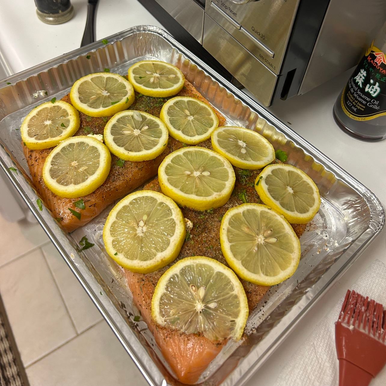 Lemon pepper salmon