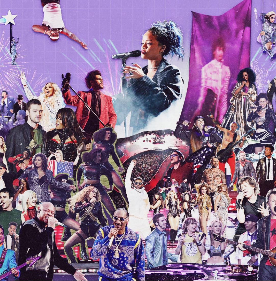 NFL Halftime Shows - Links hypelist by David Vargas