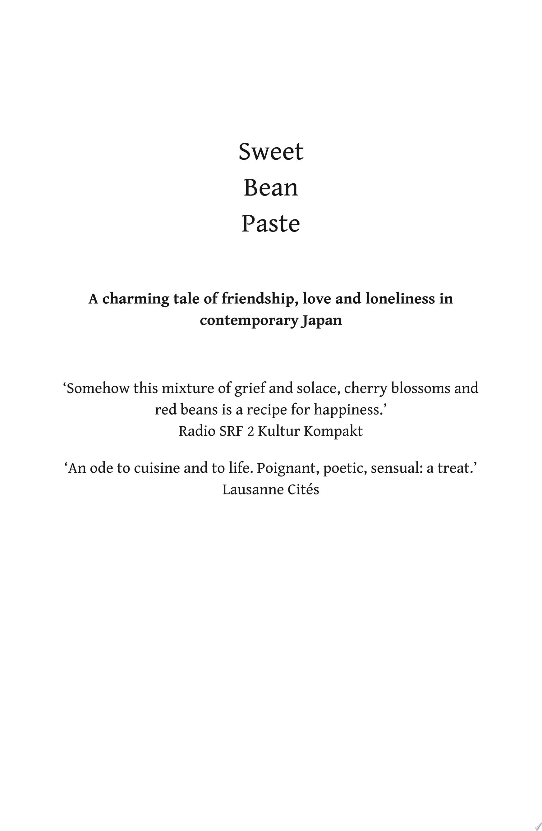 Sweet Bean Paste - Durian Sukegawa · 2017