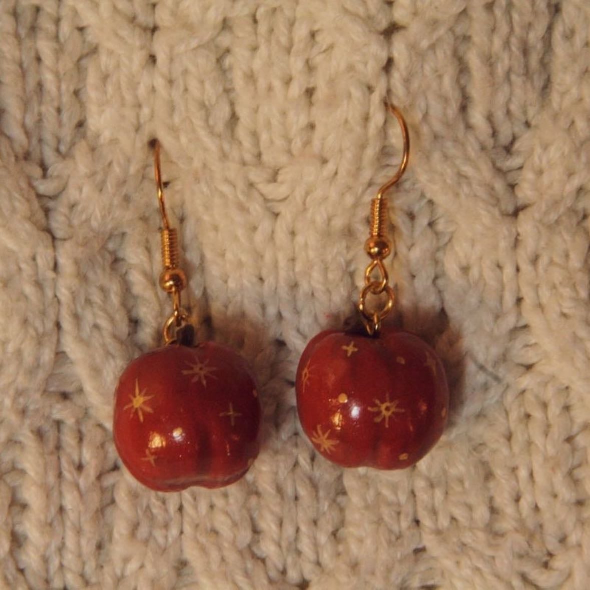 fantastic mr.fox inspired earrings - etsy