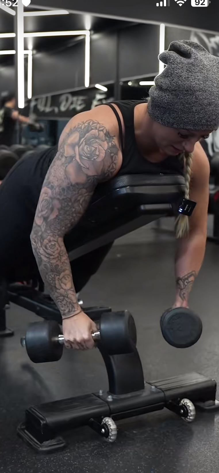 chest supported rows