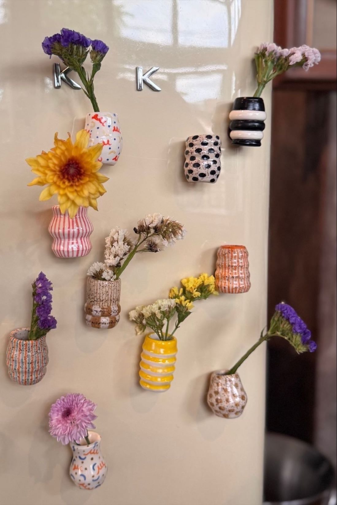 clay vase magnets