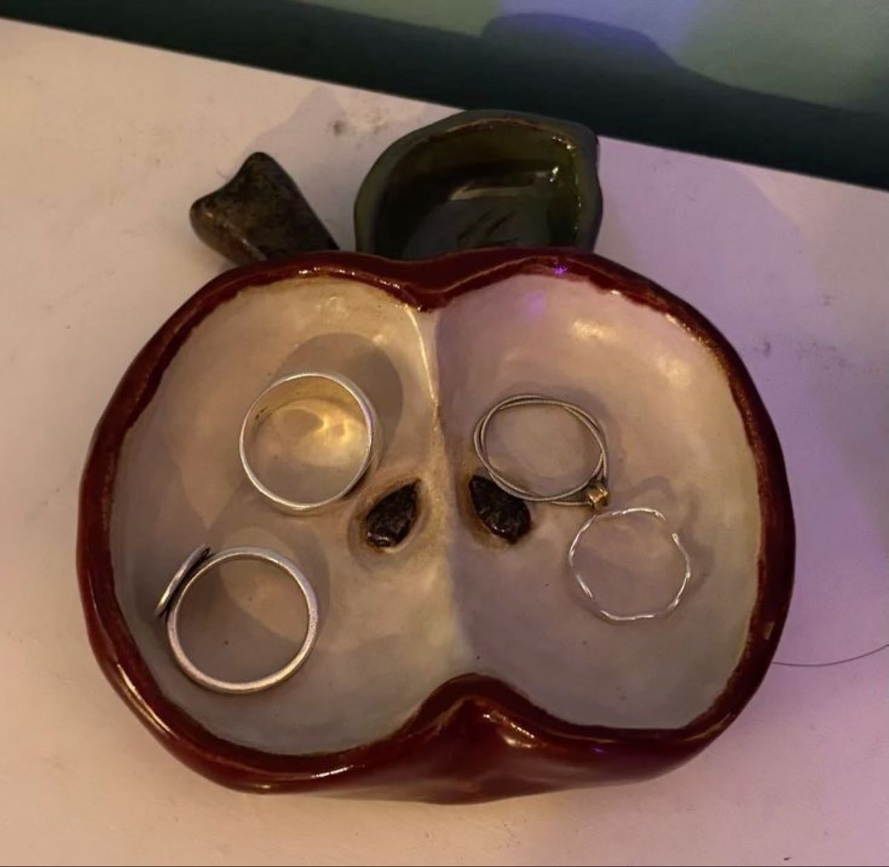 apple trinket tray