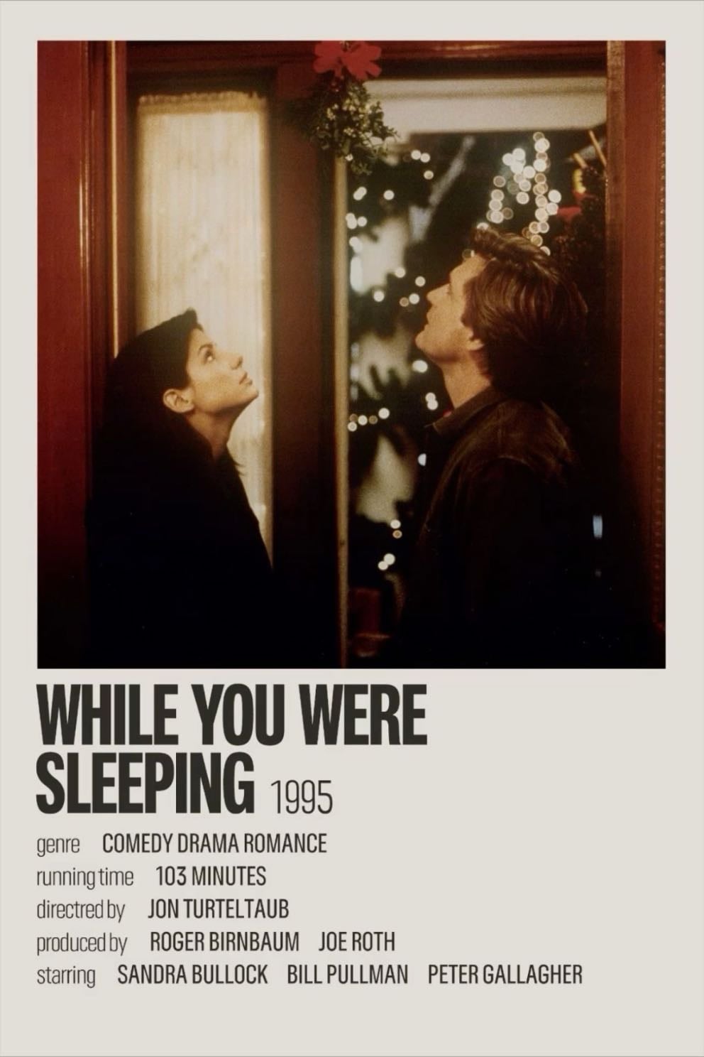 1. while you were sleeping - un clásico y mas con sandra bullock