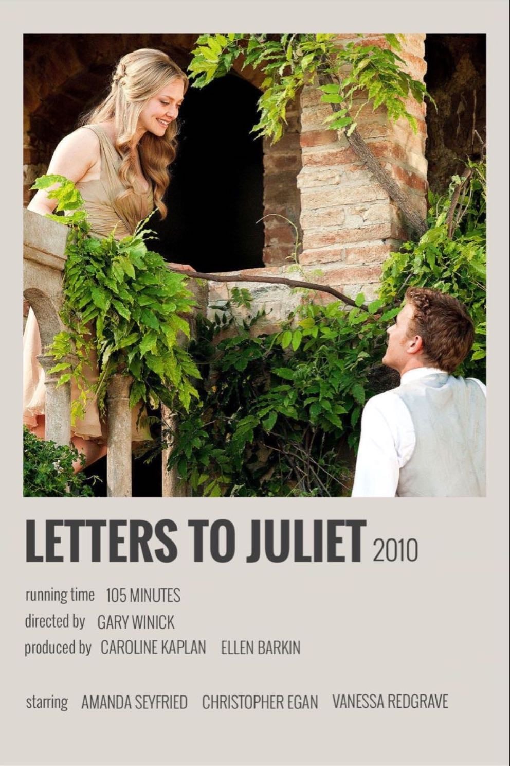 7. letters to juliet - romance al estilo europeo