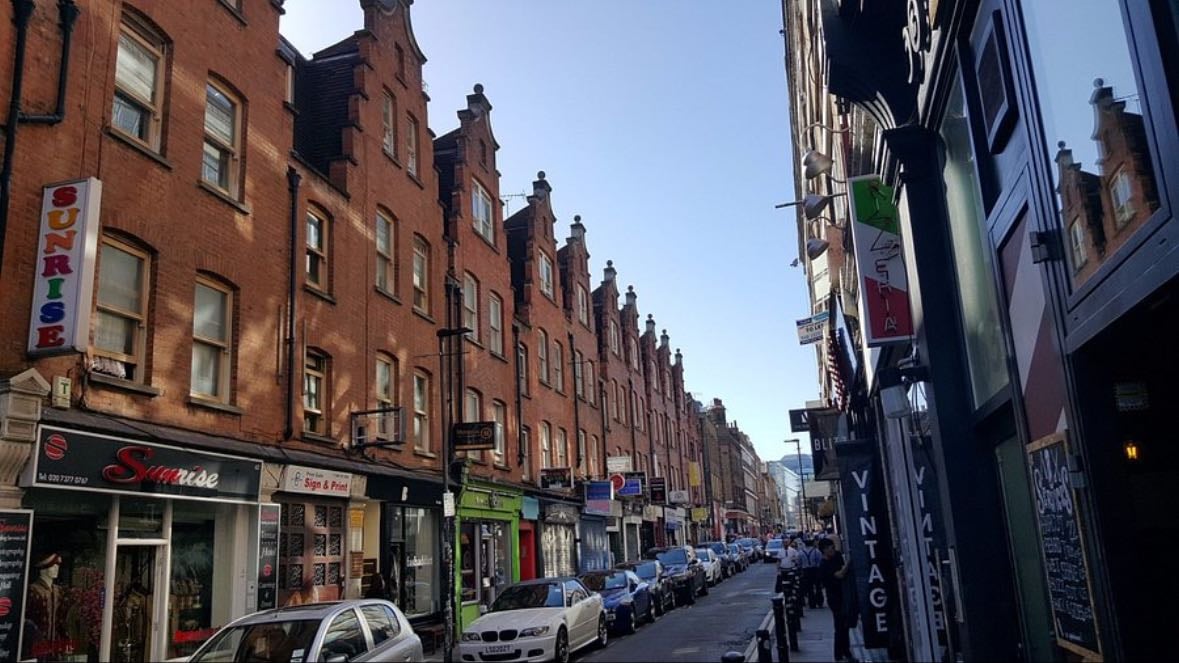 Brick Lane - indian food & street art, highly reccomend a street art tour of London