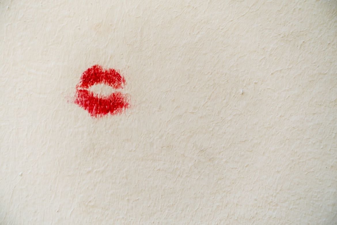Red lipgloss