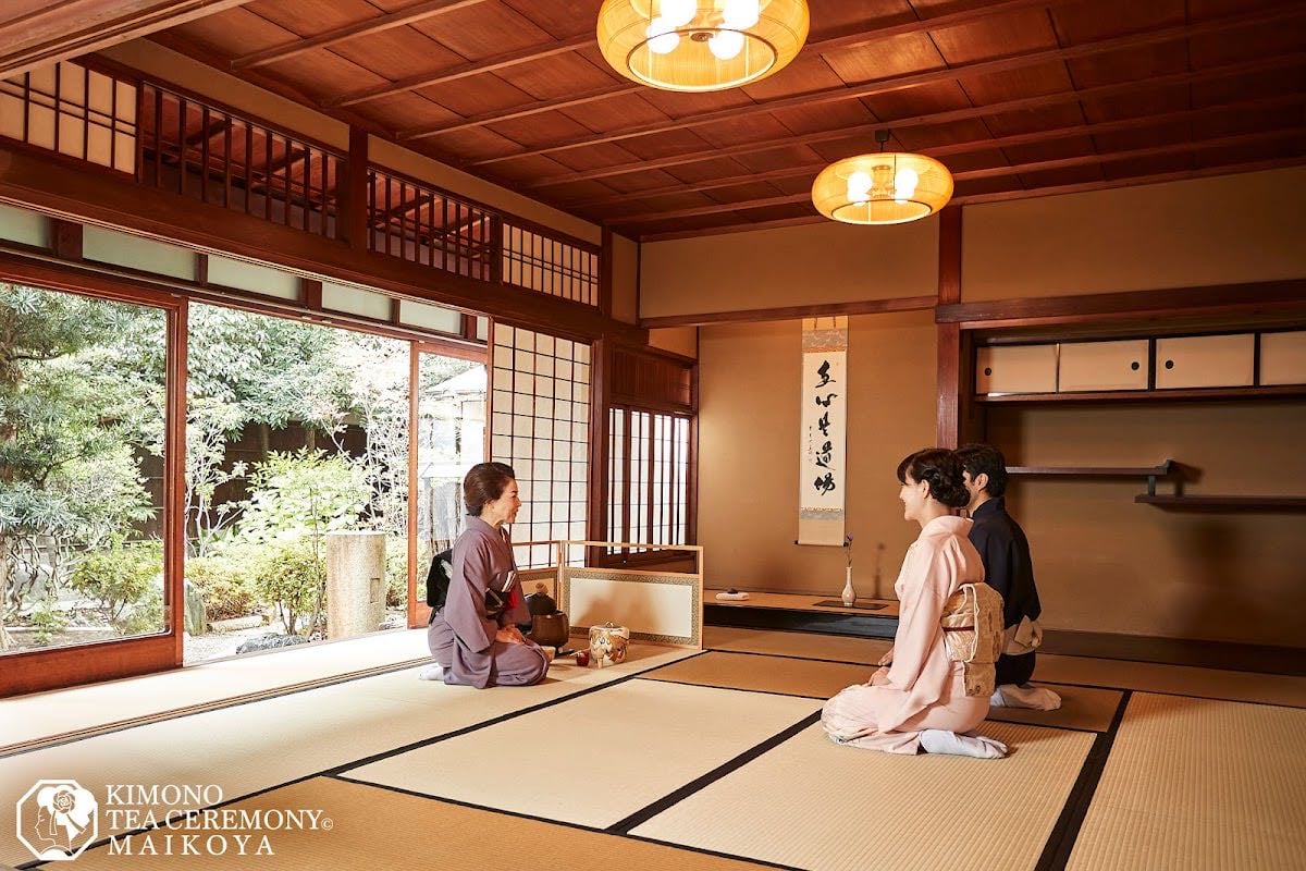 KIMONO TEA CEREMONY MAIKOYA NISHIKI KYOTO - Yea ceremonial