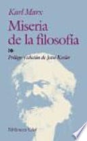 Miseria de la filosofia - Karl Marx · 2004