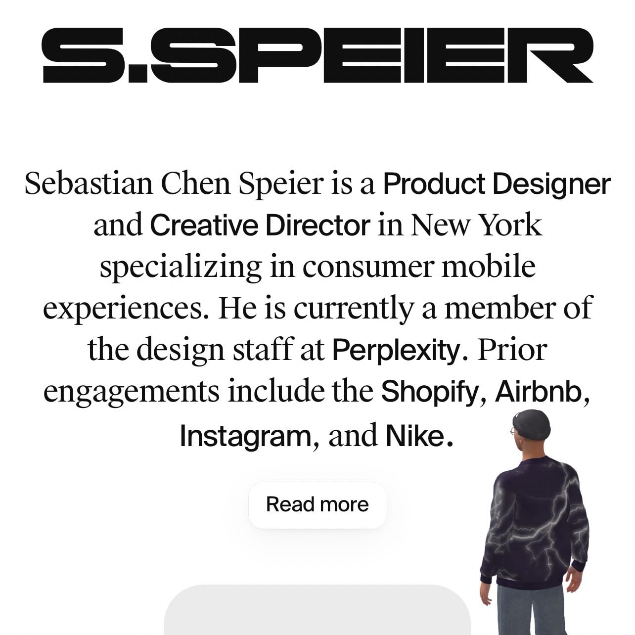 Sebastian Chen Speier - Shop app, SNKRS app designer. He’s freaking cool