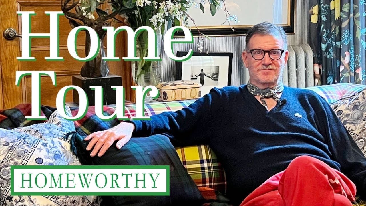 HOUSE TOUR | Former Ralph Lauren Stylist Turned Textile Designer Shows off New York Apartment - YouTube