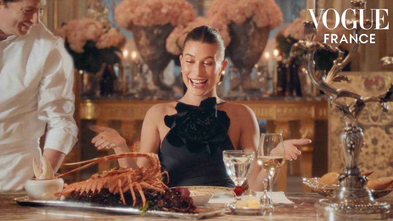 Hailey Bieber teste la cuisine traditionnelle française, avec Jean Imbert | Vogue France - YouTube