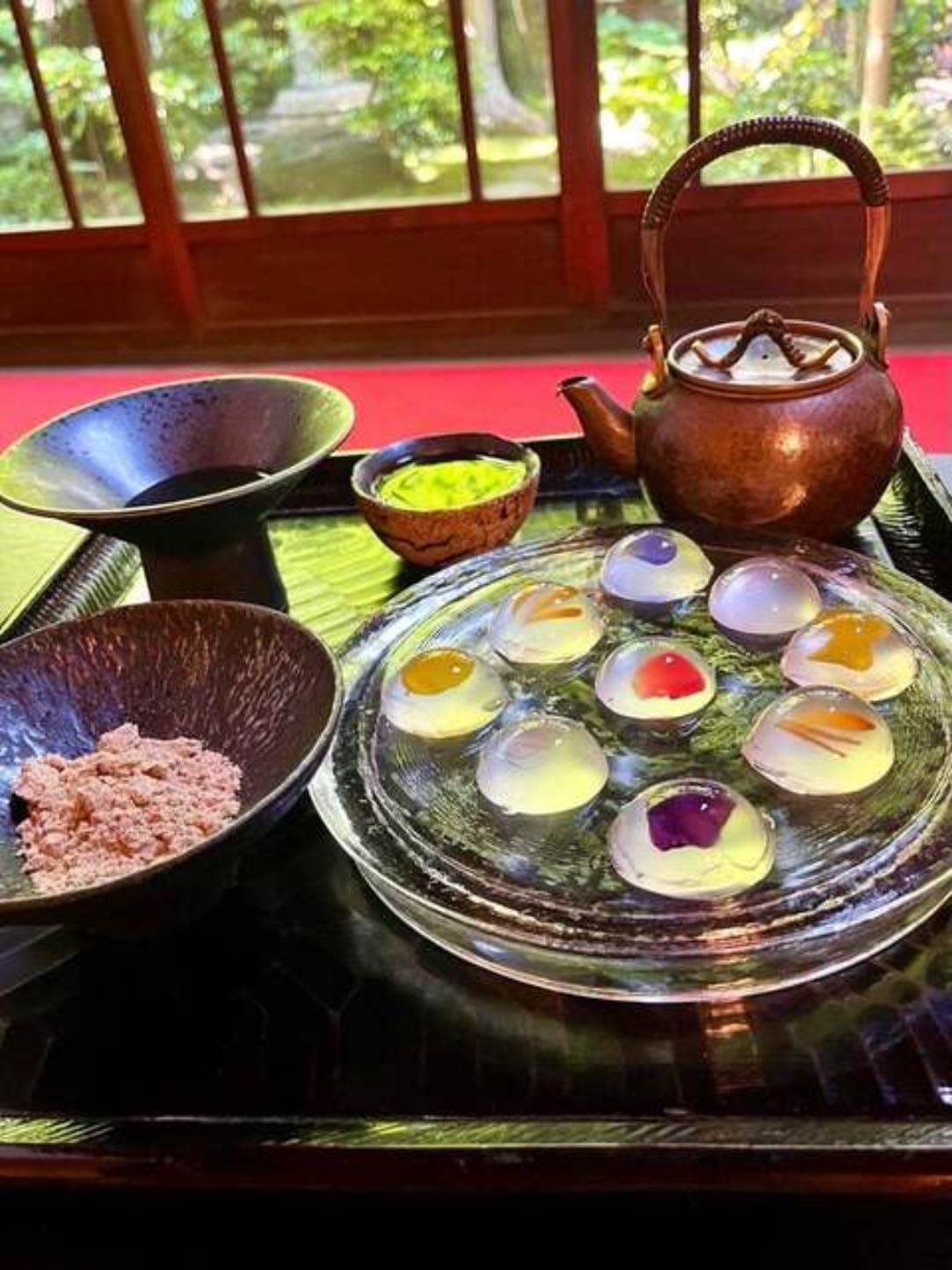 麓寿庵 - 花わらび餅