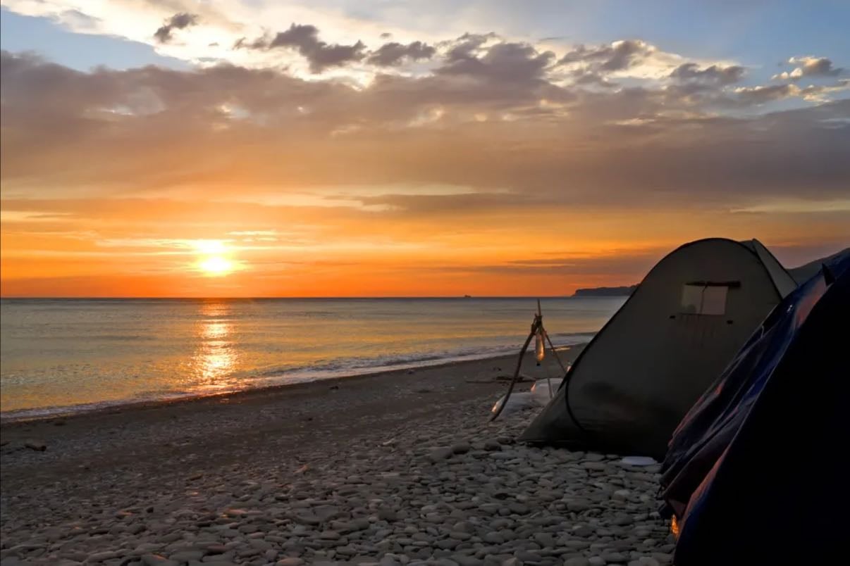 Acampar en la playa - Dormir en playa