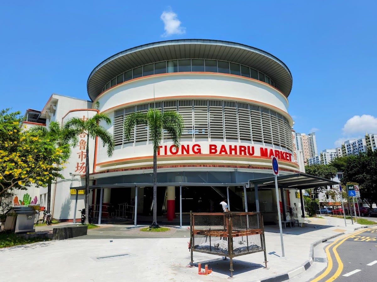 Tiong Bahru Market - Hawker (food court) on 2nd level. Ground floor is a wet market