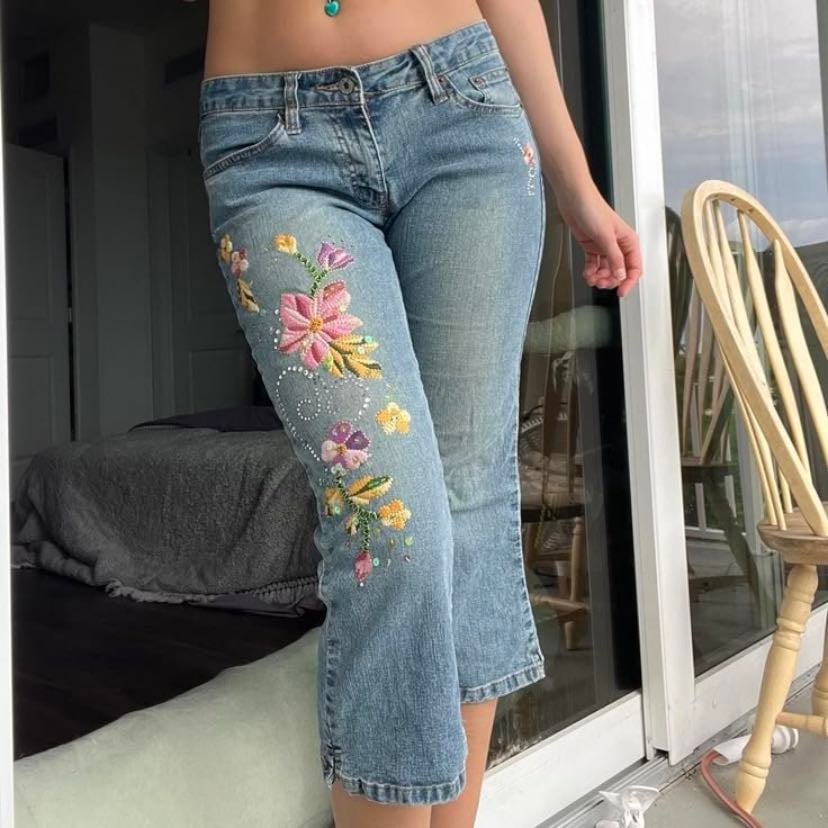 Embroidered Jeans