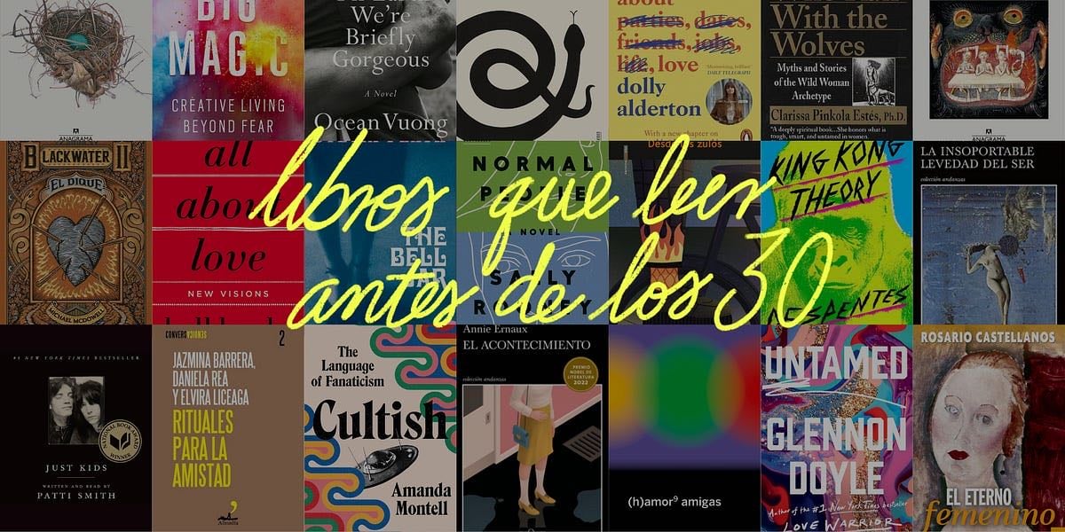 libros que leer antes de los 30 - Letras and Lattes
